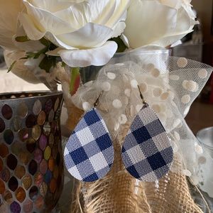 Plaid must have leather earrings this season!!